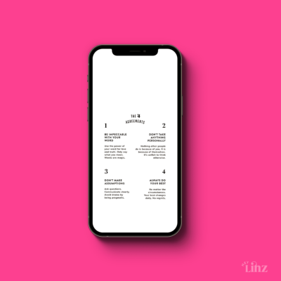 Four Agreements Phone Wallpaper and Lockscreen