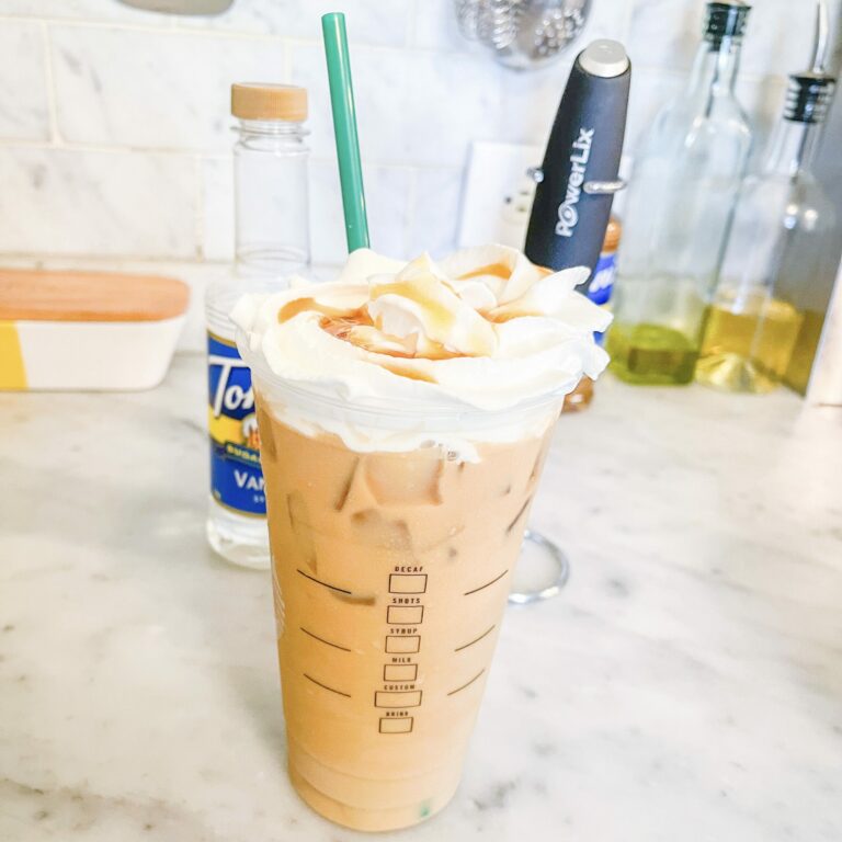 Low Calorie Caramel Iced Coffee